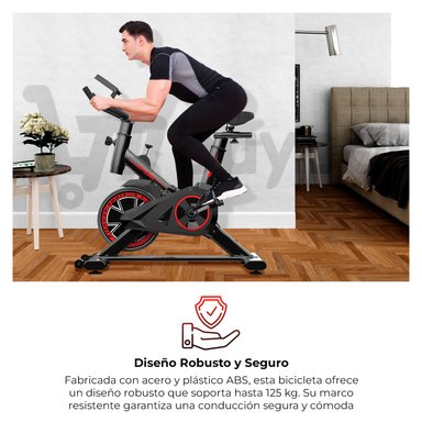 BICICLETA SPINNING PARA HACER EJERCICIO CON MONITOR LCD - 4