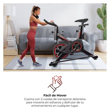 BICICLETA SPINNING PARA HACER EJERCICIO CON MONITOR LCD - 6