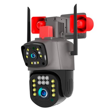 CÁMARA SEGURIDAD BUYPAL 29Y SIRENA DOBLE LENTE FULL HD 128 GB