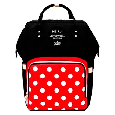 PAÑALERA BUYPAL ROJO MOCHILA BOLSO BEBE MADRES MULTIFUNCIONAL TERMICO