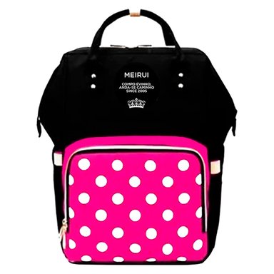 PAÑALERA BUYPAL FUCSIA MOCHILA BOLSO BEBE MADRES MULTIFUNCIONAL TERMICO