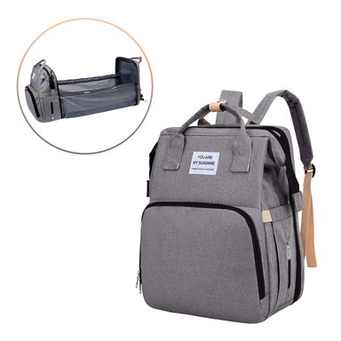 PAÑALERA CAMBIADOR 2 EN 1 ESPACIOSA Y FUNCIONAL PLOMO