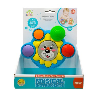 JUGUETE MUSICAL PARA BEBES INSTRUMENTOS EN FORMA DE LEON