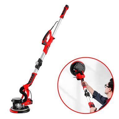 PULIDORA LIJADORA PARA PARED CON ASPIRADORA Y LUZ LED