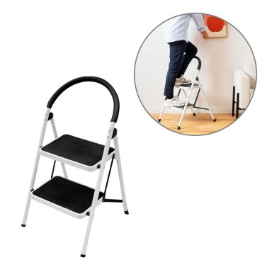 ESCALERA 2 PASOS PLEGABLE ANTIDESLIZANTE