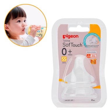 TETINA PIGEON DE SILICONA ANTICÓLICA SS +0 MESES