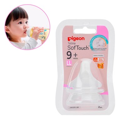 TETINA PIGEON DE SILICONA ANTICÓLICA LL +9 MESES