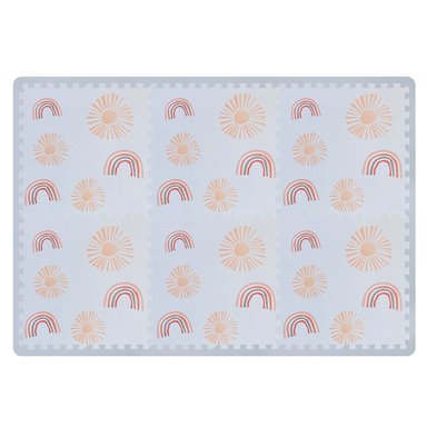 PISO ALFOMBRA LA SONAJA SUNSHINE AND RAINBOW BLANCO EVA BEBES ANTIGOLPES MAT