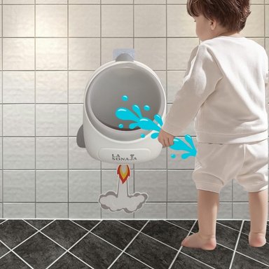 URINARIO PARA NIÑO LA SONAJA ROCKET BLANCO