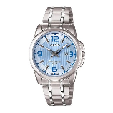 RELOJ CASIO MUJER ANÁLOGO LTP-1314D-2AVDF PLATA