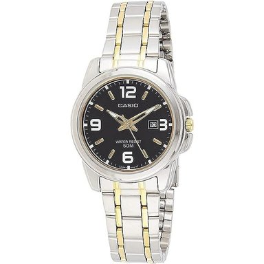 RELOJ CASIO MUJER ANÁLOGO LTP-1314SG-1AVDF PLATA - 1