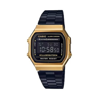 RELOJ CASIO MUJER DIGITAL A168WEGB-1BDF NEGRO - 1