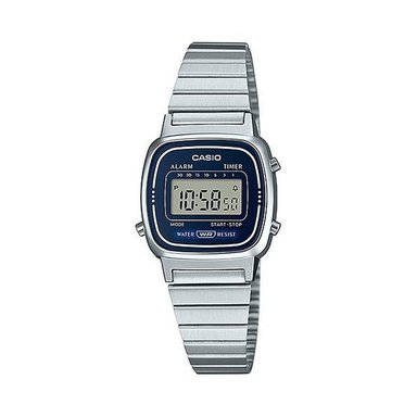 RELOJ CASIO MUJER DIGITAL LA670WA-2DF PLATA - 1