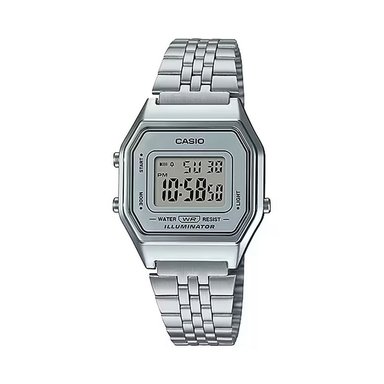 RELOJ CASIO MUJER DIGITAL LA680WA-7DF PLATA