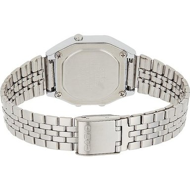 RELOJ CASIO MUJER DIGITAL LA680WA-7DF PLATA - 2