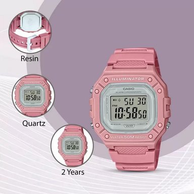 RELOJ CASIO DIGITAL W-218HC-4AVDF MUJER - 5