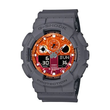 RELOJ G-SHOCK ANÁLOGO - DIGITAL GA-100FL-8ADR HOMBRE