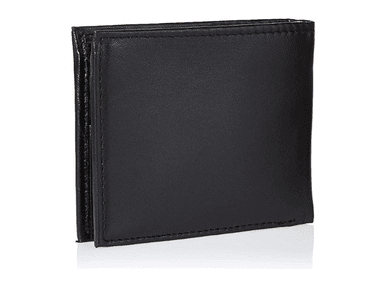 BILLETERA TOMMY HILFIGER PIEL PLEGABLE DELGADA CUERO NEGRO - 5