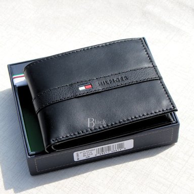 BILLETERA TOMMY HILFIGER CUERO NEGRO - 2