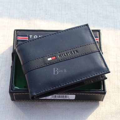 BILLETERA TOMMY HILFIGER CUERO DELGADO AZUL NAVY - 2