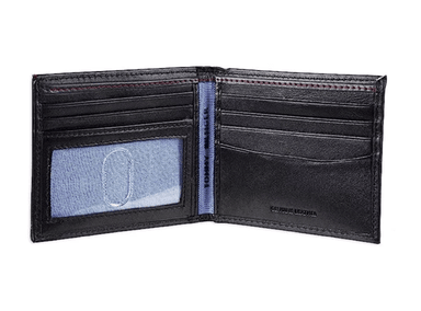 BILLETERA TOMMY HILFIGER CUERO NEGRO DELGADA RFID - 4