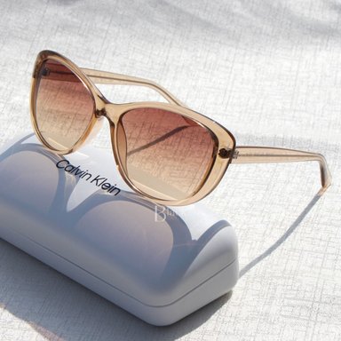LENTES DE SOL PROTECCIÓN UV CALVIN KLEIN CK19560S 27057 CRYSTAL BEIGE / BROWN - 2