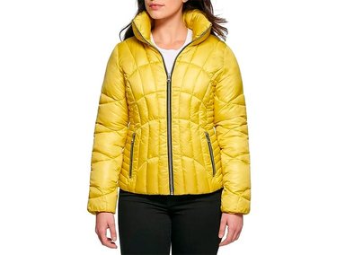 CASACA GUESS FALL PUFFER QUILTED MUJER - AMARILLO
