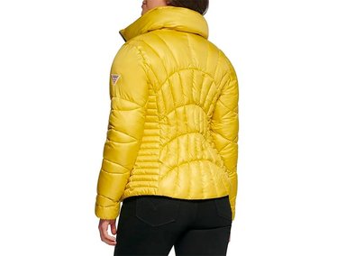 CASACA GUESS FALL PUFFER QUILTED MUJER - AMARILLO - 3