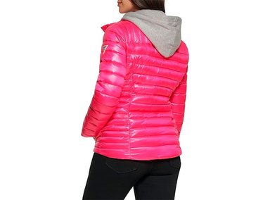 CASACA MUJER GUESS ROSADO PUFFER PACKABLE - 2