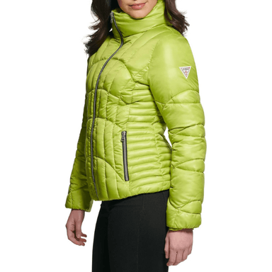 CASACA GUESS FALL PUFFER MUJER  - VERDE LIMA - 2