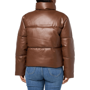 CASACA LEVI'S MUJER PUFFER CUERO - MARRON OSCURO - 3