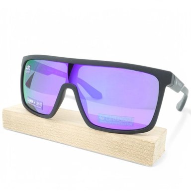 LENTES DE SOL DRAGON MOMENTUM LL POLARIZADO - MATTE BLACK/ PURPLE ION - 1