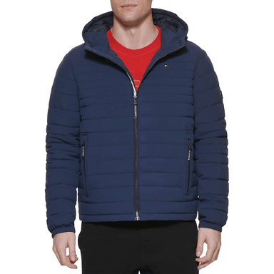 CASACA TOMMY HILFIGER HOODED PACKABLE AZUL - 1