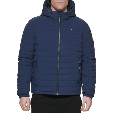 CASACA TOMMY HILFIGER HOODED PACKABLE AZUL - 2