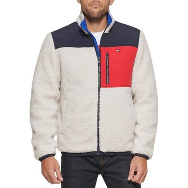 CASACA TOMMY HILFIFIGER SHERPA CON CUELLO ALTO - 1