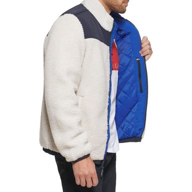 CASACA TOMMY HILFIFIGER SHERPA CON CUELLO ALTO - 4