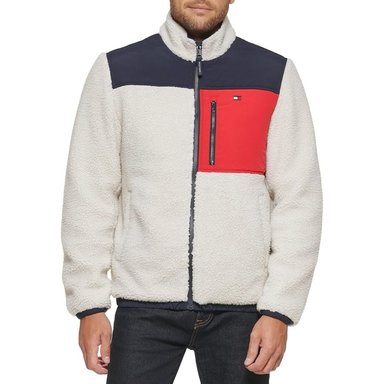 CASACA TOMMY HILFIFIGER SHERPA CON CUELLO ALTO - 5
