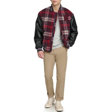 CASACA TOMMY HILFIGER BOMBER JACKET - ROJO CUADROS - 3