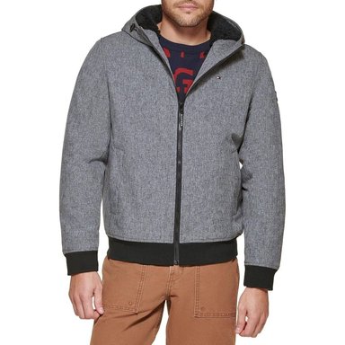 CASACA TOMMY HILFIGER SOFTSHELL BOMBER - GRIS - 1