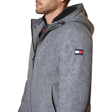 CASACA TOMMY HILFIGER SOFTSHELL BOMBER - GRIS - 4
