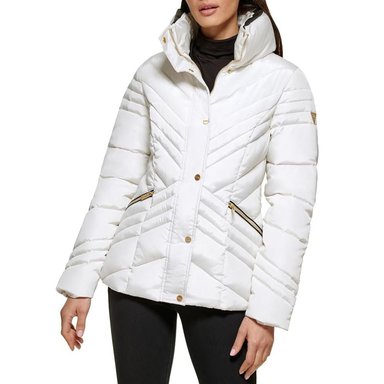 CASACA GUESS PUFFER ACOLCHADA - BLANCO - 2