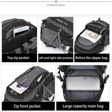 MOCHILA DEPORTIVA CAPRE NEGRO SPORT MALETA MORRAL LAPTOP VIAJE CAMPING - 6