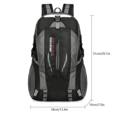 MOCHILA MALETA DEPORTIVA 40 LITROS SPORT VIAJE LAPTOP NEGRO - 3