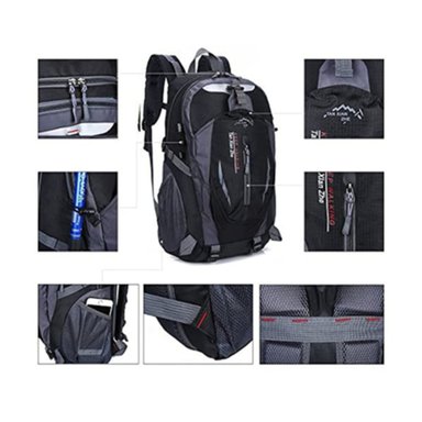 MOCHILA MALETA DEPORTIVA 40 LITROS SPORT VIAJE LAPTOP NEGRO - 4
