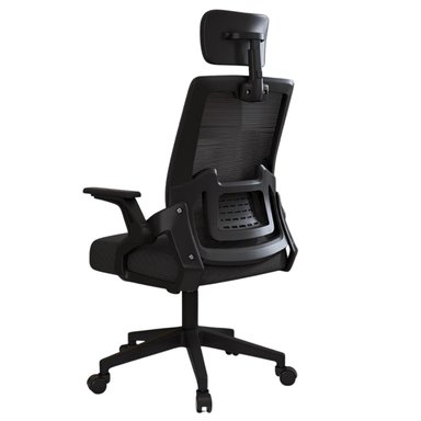 SILLA ERGONÓMICA ESCRITORIO OFICINA GIRATORIOA SOPORTE LUMBAR NEGRA