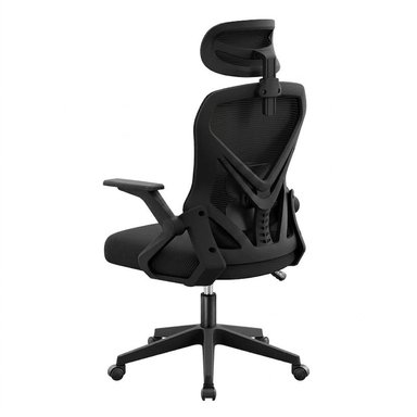 SILLA ERGONÓMICA DE OFICINA MALLA CON APOYACABEZA SOPORTE LUMBAR GIRATORIA AJUSTABLE - 5