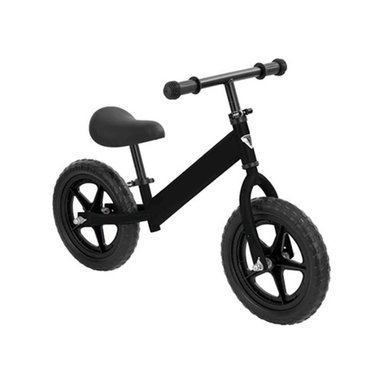 BICICLETA PARA NIÑOS EQUILIBRIO BALANCE BIKE SIN PEDALES NEGRO - 1