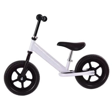 BICICLETA PARA NIÑOS EQUILIBRIO BALANCE BIKE SIN PEDALES BLANCO - 4