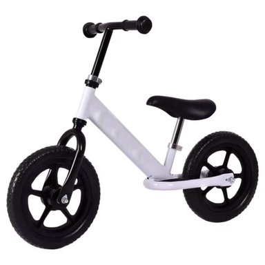 BICICLETA PARA NIÑOS EQUILIBRIO BALANCE BIKE SIN PEDALES BLANCO - 2