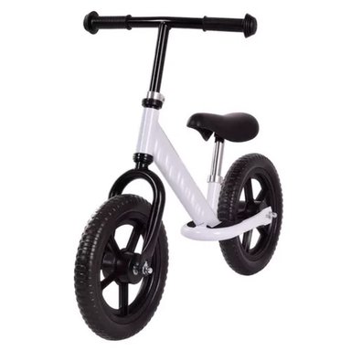 BICICLETA PARA NIÑOS EQUILIBRIO BALANCE BIKE SIN PEDALES BLANCO - 3